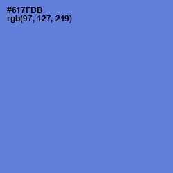 #617FDB - Moody Blue Color Image