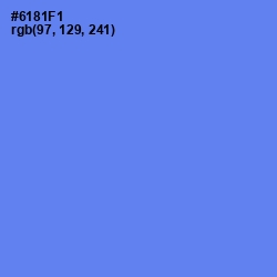 #6181F1 - Cornflower Blue Color Image