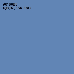 #6186B5 - Bermuda Gray Color Image