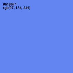 #6186F1 - Cornflower Blue Color Image