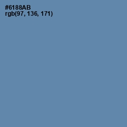 #6188AB - Bermuda Gray Color Image