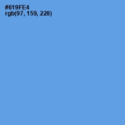 #619FE4 - Cornflower Blue Color Image