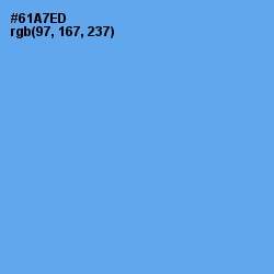 #61A7ED - Cornflower Blue Color Image