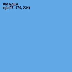 #61AAEA - Cornflower Blue Color Image