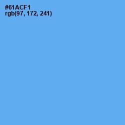 #61ACF1 - Cornflower Blue Color Image