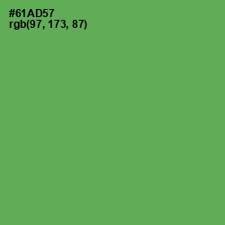 #61AD57 - Asparagus Color Image