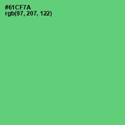 #61CF7A - Pastel Green Color Image