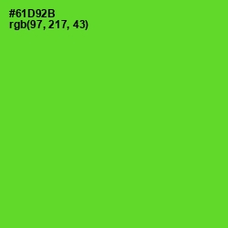 #61D92B - Bright Green Color Image