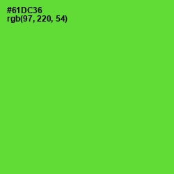 #61DC36 - Bright Green Color Image