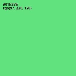 #61E27E - Screamin' Green Color Image