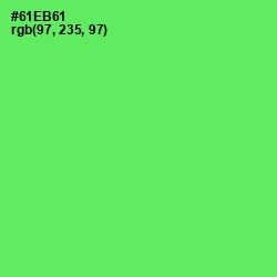 #61EB61 - Screamin' Green Color Image