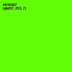 #61FD07 - Bright Green Color Image