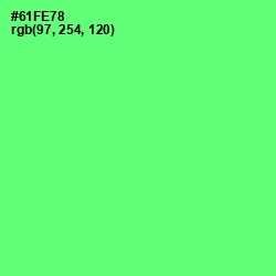 #61FE78 - Screamin' Green Color Image