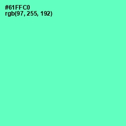 #61FFC0 - Aquamarine Color Image