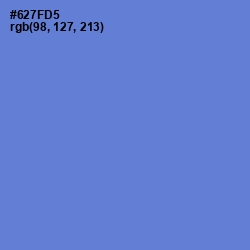 #627FD5 - Moody Blue Color Image