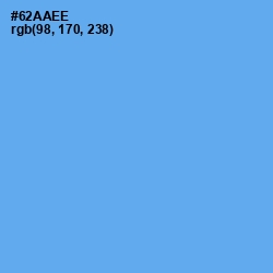 #62AAEE - Cornflower Blue Color Image