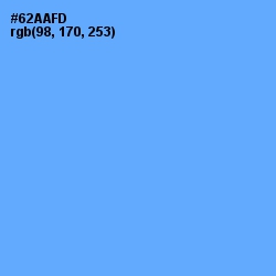 #62AAFD - Cornflower Blue Color Image