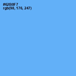 #62B0F7 - Cornflower Blue Color Image