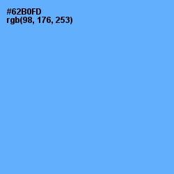 #62B0FD - Cornflower Blue Color Image