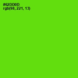 #62DD0D - Bright Green Color Image