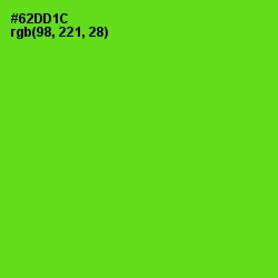 #62DD1C - Bright Green Color Image