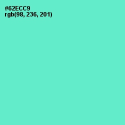 #62ECC9 - Aquamarine Color Image