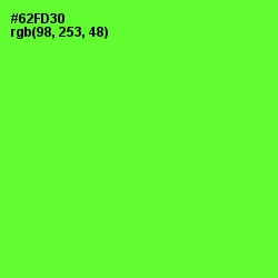 #62FD30 - Bright Green Color Image