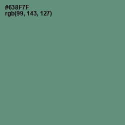 #638F7F - Viridian Green Color Image