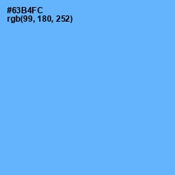 #63B4FC - Cornflower Blue Color Image