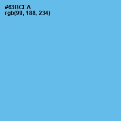 #63BCEA - Picton Blue Color Image