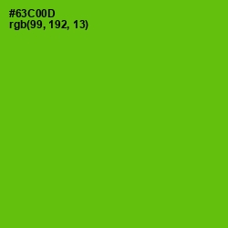 #63C00D - Bright Green Color Image