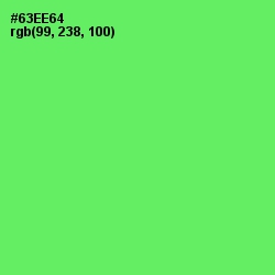 #63EE64 - Screamin' Green Color Image