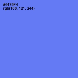 #6479F4 - Moody Blue Color Image