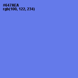 #647AEA - Moody Blue Color Image