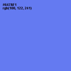 #647AF1 - Moody Blue Color Image