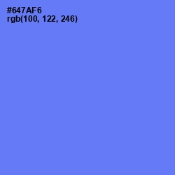 #647AF6 - Royal Blue Color Image