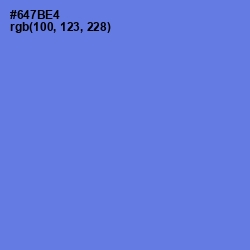 #647BE4 - Moody Blue Color Image