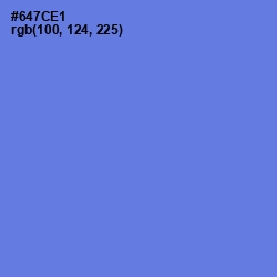 #647CE1 - Moody Blue Color Image