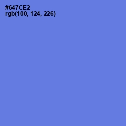 #647CE2 - Moody Blue Color Image