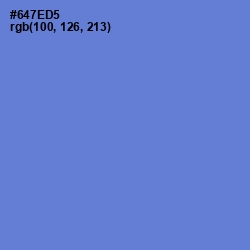 #647ED5 - Moody Blue Color Image
