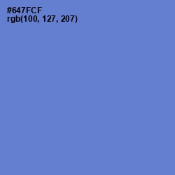 #647FCF - Moody Blue Color Image