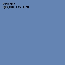 #6485B3 - Bermuda Gray Color Image