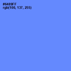 #6489FF - Cornflower Blue Color Image