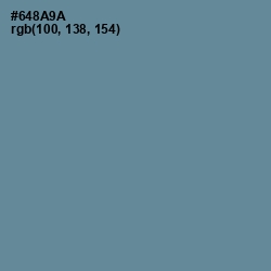 #648A9A - Hoki Color Image