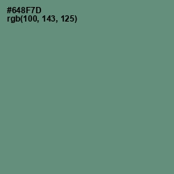 #648F7D - Viridian Green Color Image