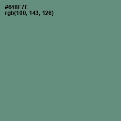 #648F7E - Viridian Green Color Image