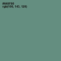 #648F80 - Blue Smoke Color Image