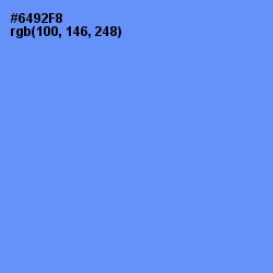 #6492F8 - Cornflower Blue Color Image