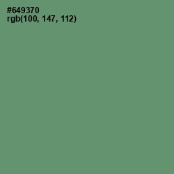 #649370 - Viridian Green Color Image