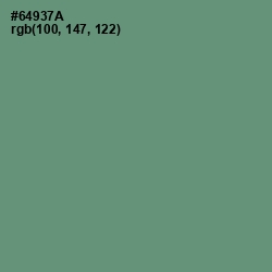 #64937A - Viridian Green Color Image